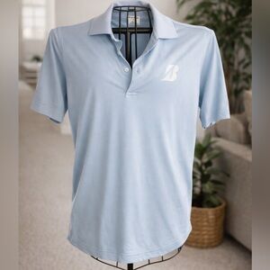 Peter Millar Sky Blue Cotton Polo